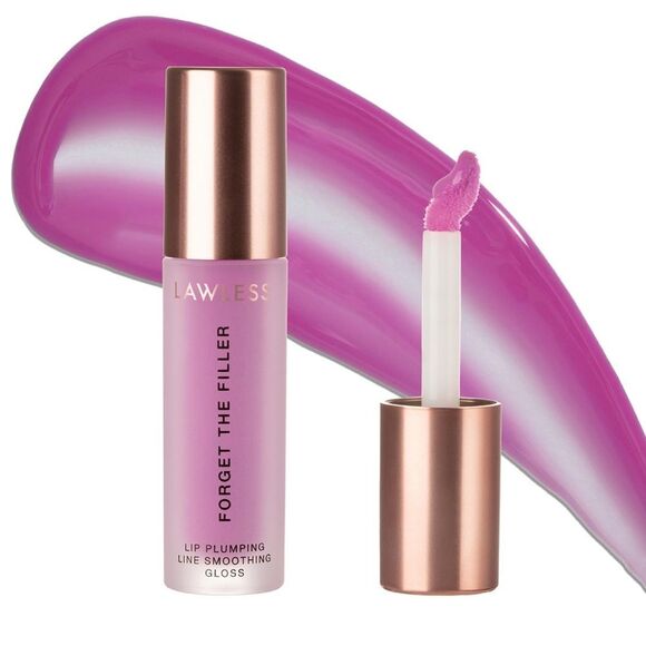 Lawless Forget The Filler Lip-Plumping Gloss - Violet Orchid - Picture 1 of 7